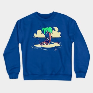 Castaway Screensaver Crewneck Sweatshirt